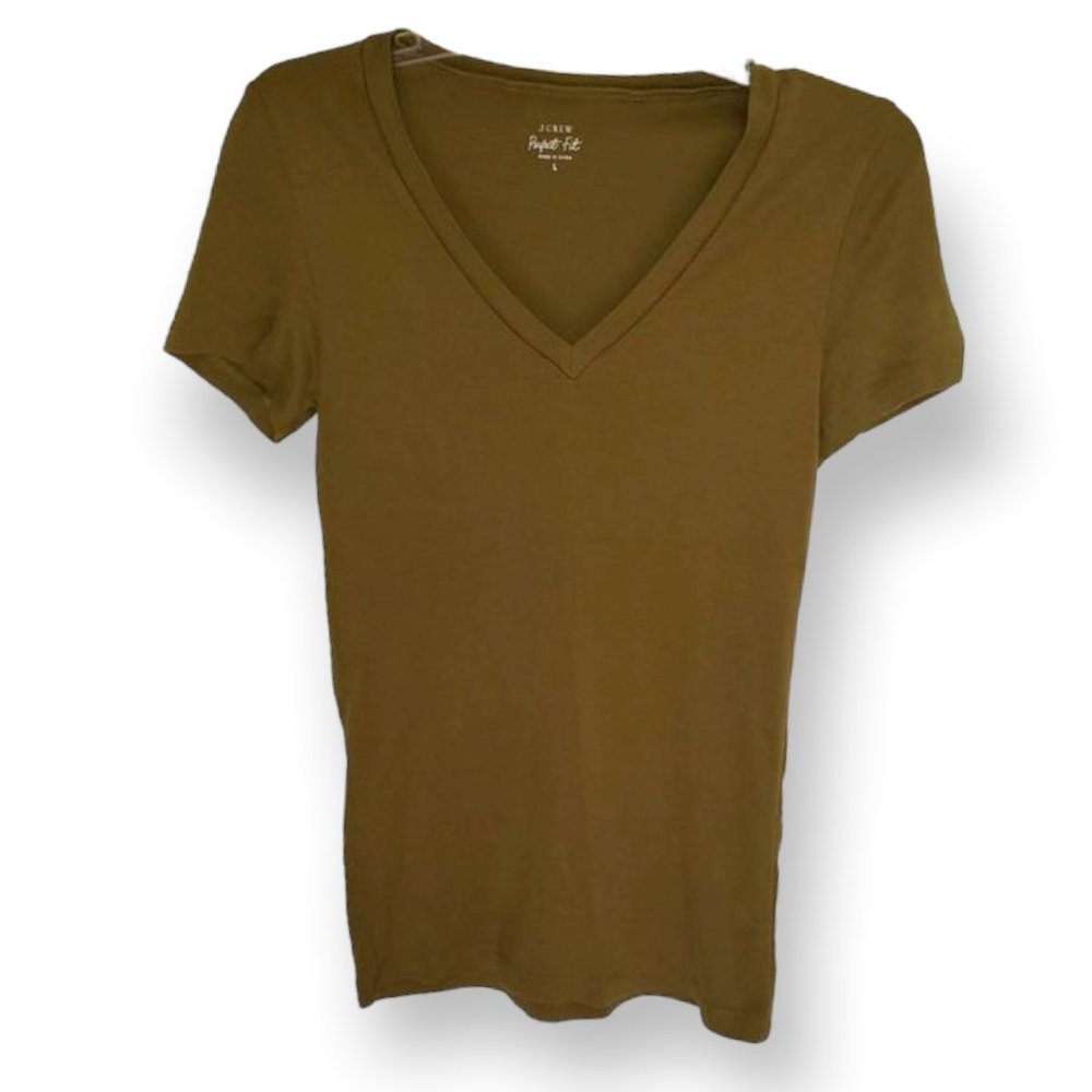 J. CREW Perfect fit tshirt sz L EUC